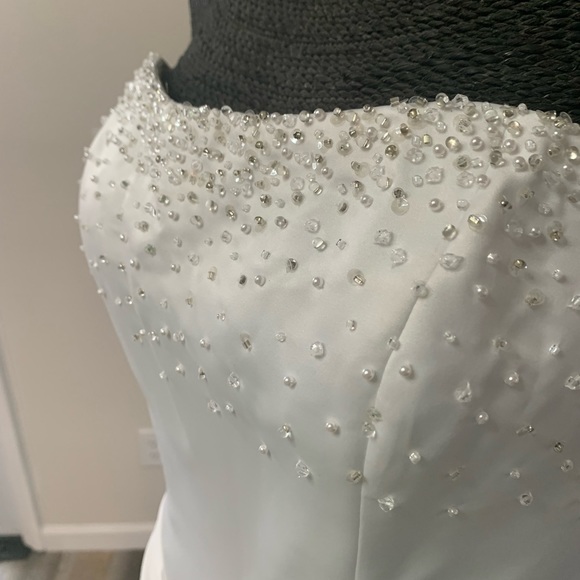 🚫SOLD🚫Eden Bridal wedding Dress 👗 White Size 10 Fit And Flare - Picture 3 of 12